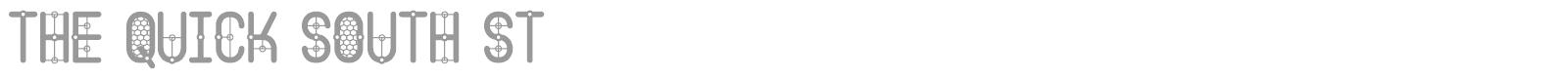 The Quick South font preview